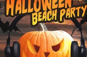 Halloween beach party